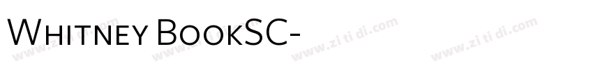 Whitney BookSC字体转换